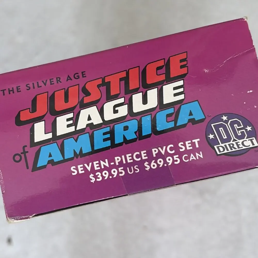 7-Figure PVC Set Justice League Of America Silver Age 2001 DC Direct NEW